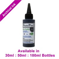 PhotoPlus Black Archival Dye Ink Compatible with Epson printers - 30ml, 50ml & 100ml