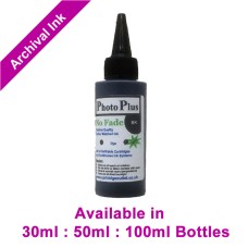 PhotoPlus Black Archival Ink Compatible with Brother printers - 30ml, 50ml & 100ml