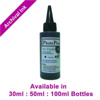 PhotoPlus Black Archival Pigment Ink Compatible with Epson printers - 30ml, 50ml, 100ml