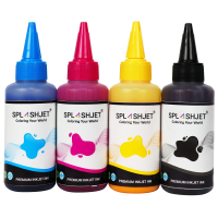 4 Colour Set of SplashJet Pigment Ink Compatible with Ricoh printers.