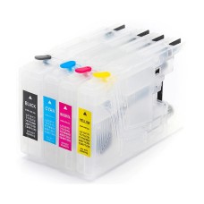 Empty Refillable Cartridge Set For Brother LC1240 Cartridges.