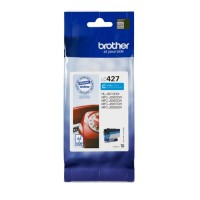 Genuine Standard Capacity Brother LC427 Cyan Ink Cartridge.