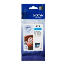 Genuine Standard Capacity Brother LC427 Cyan Ink Cartridge.