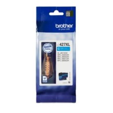Genuine High Capacity XL Brother LC427XL Cyan Ink Cartridge.