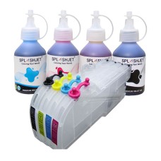 Refillable CISS Cartridge Kit for Brother LC1000 Cartridge Set, with 400ml of Specific Ink.