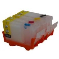 Refillable Cartridges for Canon PGI-5 & CLI-8 Cartridges - 4 Cartridge Set.