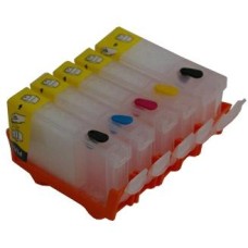 Refillable Cartridges for Canon PGI-5 & CLI-8 Cartridges - 5 Cartridge Set.
