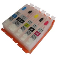 Refillable Cartridges for Canon PGI-570 & CLI-571 Cartridges - 5 Cartridge Set.