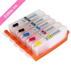 Refillable Edible Ink Cartridge Set for Canon PGI-550 - CLI-551 Cartridges.