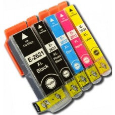 A set of pre-filled Epson Compatible T2636 dye sublimation ink cartridges.
