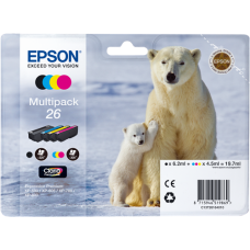 Epson Branded T2616 - T26 CMYK Ink Cartridge Set.