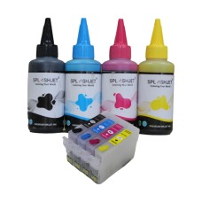 Epson T1285 Non OEM  Refillable Cartridge Kit with 400ml Splashjet Ink