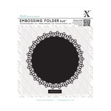 Xcut 6 x 6'' Embossing Folder - Lace Frame Square.