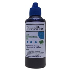 100ml of Cyan Brother Compatible  Sublimation Ink -  PhotoPlus Brand.