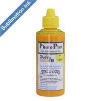 100ml Yellow sublimation ink for Ricoh Sawgrass Printers for Mug & T-Shirt printing, PhotoPlus brand.
