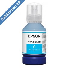 140ml Bottle of Epson T49N2 Cyan Dye Sublimation Ink.
