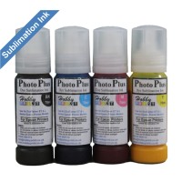 PhotoPlus 4 Colour set of 70ml Sublimation Ink for Epson Ecotank Printers 
