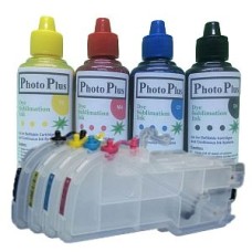 Brother Compatible Extended LC1240 Dye Sublimation Refillable Cartridge Kit & 400ml Ink.