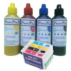 Epson Compatible T2996 Sublimation Refillable Cartridge Kit.