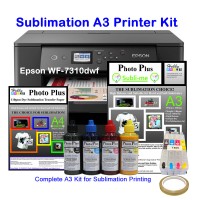 A3+ Sublimation Printer Bundle, Epson WF-7310 & HobbyPrint® Sublimation Kit, 
