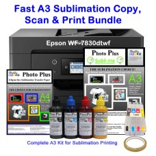 A3+ Multi Function Sublimation Printer Bundle, Epson WF-7830 & HobbyPrint® Kit, With Support
