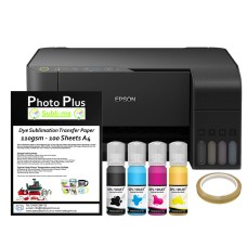 HobbyPrint® Sublimation Printer Bundle – Epson EcoTank ET-2862 A4 with Ink & Paper Kit