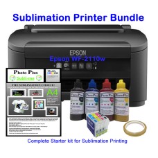 A4 Sublimation Printer Bundle – Epson WF-2110W + HobbyPrint® Sublimation Accessory Kit 