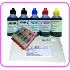 Edible Printer Refillable Cartridge Accessory Kit for Canon PGI-550 with Wafer Papers.