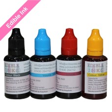 120ml Bottled Edible Ink for Canon Printers - 4 x 30ml Set of CMYK