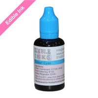 30ml Bottle of Cyan Edible Ink for Canon Printers.
