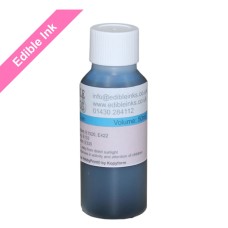 50ml Bottle of Cyan Edible Ink for Canon Printers.