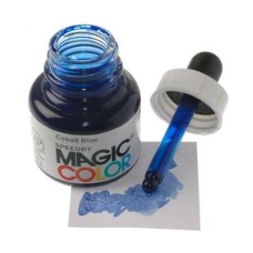 Liquid Acrylic Ink 28ml bottle with pipete MC500 - Cobalt Blue. Liquid Acrylic Ink 28ml bottle with pipete MC500 - Cobalt Blue.