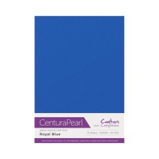 Centura Pearl, 10 Sheets of Royal Blue Single Side 300gsm Printable A4 Card