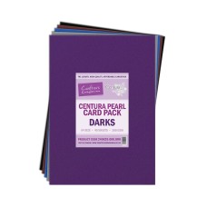 Centura Pearl A4 Printable Card Pack 300gsm- Darks 40 sheets by Crafters Companion